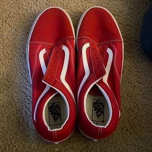 Red Vans wore 3x. great condition price negotiable Size 13M